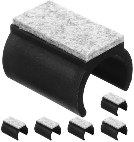 NULYLU 6stücke Filzgleiter Für Stühle Wiederverwendbare Stuhlbeinkappen Rutschfeste Bodenschoner Für Stuhlbeine U-förmige Stuhlrohr-polster Stuhlfilzpolster Für Hartholzböden