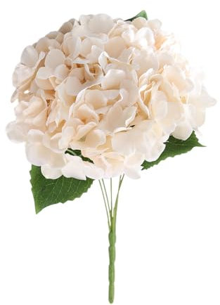 Florals - Ramo de hortensias artificiales realistas de seda de 13 pulgadas con tallos largos para decoración de boda, calabaza gigante de 26 pies (B, talla única)