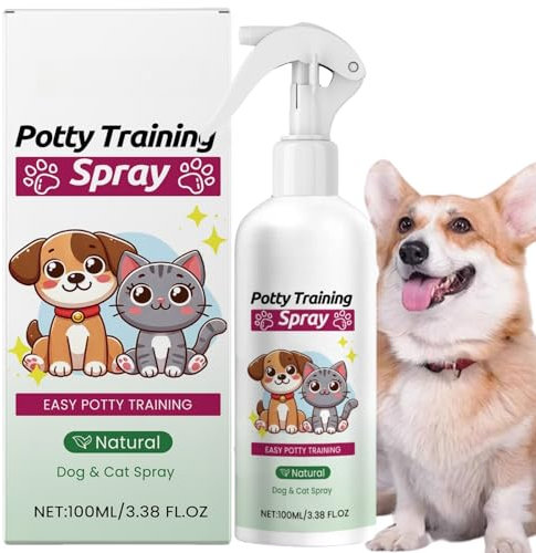 100ml Potty Training Spray for Dogs,Pup/Py Pee Spray Training,Potty Training Liquid for Dogs,Dog Attractant Sprays,Useful Pet Toilet Location Sprayer,Train Your Dog to The Toilet in Right Place