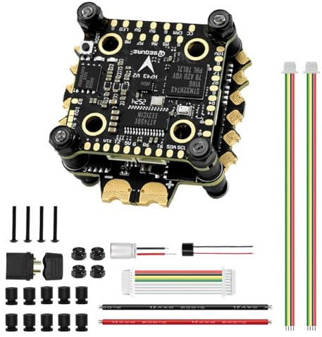 Uxsjakjsd Flight Controller Stack FPV FC Stack 30x30 Mit4in1 70A ESC AM32 für FPV Drohnen-Rennen Freestyle Quadcopter A