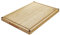 ORGA-BOX XXXL Schneidebrett massiv geölt aus 100% Bambus mit Griffmulde u. Saftrille | 61x40,5x3,2 cm | antibakteriell und rutschfest inkl. Silikonfüßen| zum Schneiden oder Anrichten von Lebensmitteln