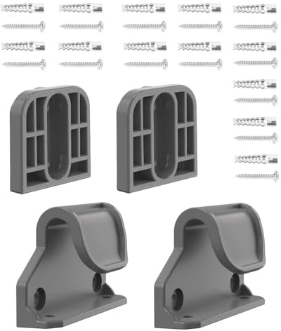 Nalezuns Set mit Ersatzteilen für Treppenschutzgitter, Babygitter Ersatzteile Set, Babygitter Zubehör Set für Treppenschutzgitter Ausziehbar Babygitter Türschutzgitter Kindergarten (Grau)