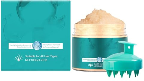 Kopfhaut Peeling, Kopfhaut Pflege, Kopfhautpeeling für Haarwachstum, Zu Schuppen Neigendes Fettiges Haar und Trockene, Juckende Kopfhaut, Verhindert Haarausfall, Anti-Schuppen