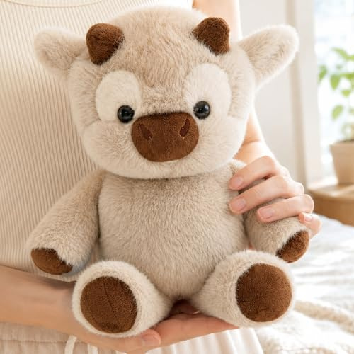 Kuh Kuscheltier,Plüschtier Kuh 45cm,Laufendes Kuscheltier,Running Cow Plush | Kuscheltiere Plüschtier Highland Cow,Hochlandrind Stofftier für Zuhause/Büro/Wohnzimmer/Schlafzimmer,Geburtstag Geschenk