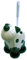 Ceramic Black & White Kitty Cat Themed Toilet Bowl Cleaning Brush Decorative Set
