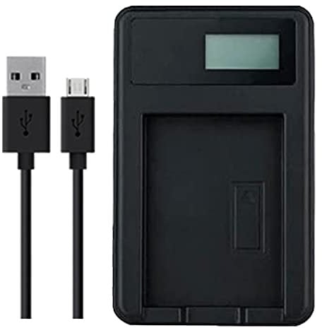 PowerVolt - USB Camera Battery Charger for Sony DSLR-A560 (a560), DSLR-A580 (a580), DSLR-A700 (a700), DSLR-A850 (a850), DSLR-A900 (a900), ILCA-77M2Q (Alpha 77 II / a77II) Camera - Smart Display for Accurate Battery Charge Status