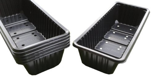 PatioGro Seed Trays - Propagators for Plants - Seedling Tray - Seed Germination Kit - Seedling Pots and Trays - Planting Trays - Potting Tray - Ideal for Plant Germination Equipment 6 Pack