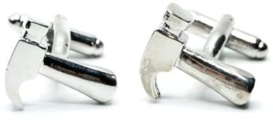 Miniblings Hammer Werkzeug Manschettenknöpfe - Handmade I Manschettenknopf Cufflinks Hemdknöpfe I schöne Holzbox inklusive - Hammer Werkzeug
