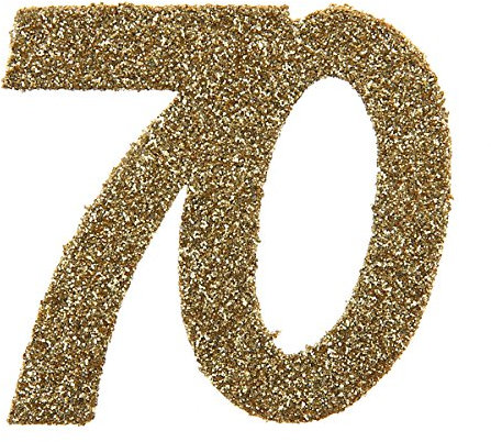 Santex 70 70 70 Geburtstag Confetti 70 Geburtstag Konfetti 70 Streudekoration Gold