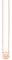 Xenox Damen Kette Ornament Anhänger in Rosegold aus 925 Sterling Silber