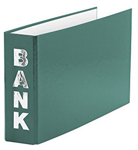 5 Bankordner / 140x250mm / für Kontoauszüge / Farbe: grün