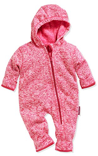 Playshoes Fleece-Overall Unisex Kinder Jumpsuit, pink Strickfleece, 86