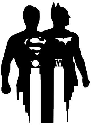 Batman Superman Aufkleber Neuheit Schön Kinder Zuhause Modern Wandtattoo Wohnzimmer Schlafzimmer Dekor Stilvoll Dekoration Abziehbild Abziehbilder Aufkleber