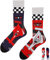 TODO Colours Lustige Socken mit Motiv - mehrfarbige, bunte, Verrückte für Herren und Damen (43-46, Formula Fan Socken)