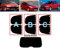 Passgenaue Tönungsfolie für-Peugeot 206 3-Türen 1999-2010 Heck/Seitenscheiben (50% Hellschwarz, A)