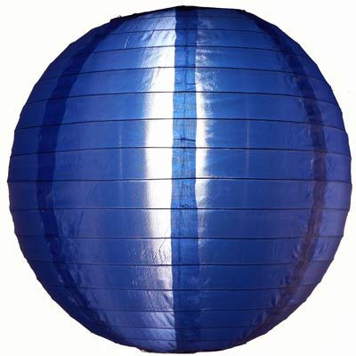 5 x Dunkelblau Lampions Nylon 45 cm