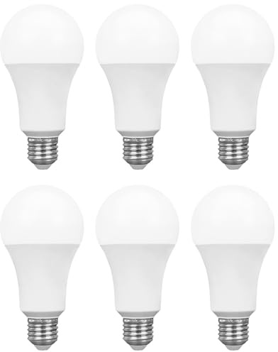 NCC-Licht 6 x LED Leuchtmittel Birnenform 18W = 120W E27 matt 1800lm Tageslichtweiß 6000K 220°
