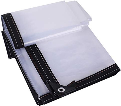 QIAOH Toile pour Pergola Et Tonnelle 3x5m, Bâche pour Pergola Et Tonnelle Transparente Bâche De Protection en Polyéthylène pour Le Jardin, Terrasse, Serre, Chenil, Voiture, Vélo