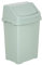 funky gadgets Wham Plastic Swing Bin Waste Recycle Recycling Dustbins Kitchen,Bathroom Rubbish Trash Refused Bins (Silver Sage, 50L Swing Bin)