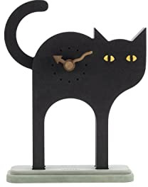 ONZENO Design Wanduhr 'THE Catlike.' ohne Tickgeräusche