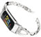 AISPORTS Armband für Damen, Kompatibel mit Fitbit Charge 5, Slim Crystal Bling Glitter Diamond Strass Schmuck Metall Armband, Sport Armband Ersatzband für Fitbit Charge 5 Fitness Tracker