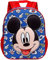 Disney Mickey Mouse Grins-Mochila 3D Pequeña, Azul, 26 x 31 cm, Capacidad 8.5 L
