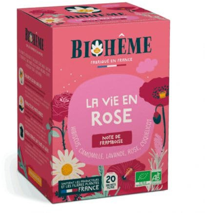 Infusion La vie en rose - 20 infusettes