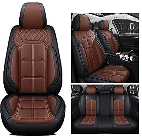 Kuifan sitzbezüge Auto Autositzbezüge Universal Set für Nissan Qashqai J11 J10 X-Trail T32 Juke Navara D22 Blade Tiida Np300 Zubehör,braun