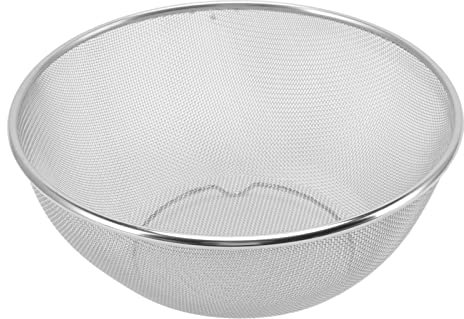 Colino Colino, 24 Cm di Diametro in Acciaio Inox Colino Cucina Cibo Colino a Rete per Pasta, Spaghetti, Frutti di Bosco, Verdure, Frutta, Noodles, Insalate (Schermo a rete)