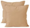 Encasa Baumwoll-Kissenbezüge, 2er-Set I 24x24 in (60x60 cm) - Light Beige I kein Einsatz I einfach Kissenbezüge I Maschinenwaschbar | Nur Innen benutzen