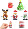 5 Piezas Juguete de Cuerda Navidad,Bonitos Figuras de Cuerda de Juguete de Reno,árbol de Navidad,Muñeco de Nieve,Papá Noel,Rellenos de Calcetines de Navidad Decoración Regalos para Niños Adultos