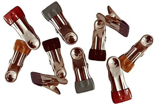 Colcolo 10 Pièces Pince De Couture Magic Clip en Acier Inoxydable, Pinces à Coudre Pinces sans Trace Pinces Patchwork Pinces à Reliure pour Toutes Sortes D'artisanat, De Couture Et De Loisirs