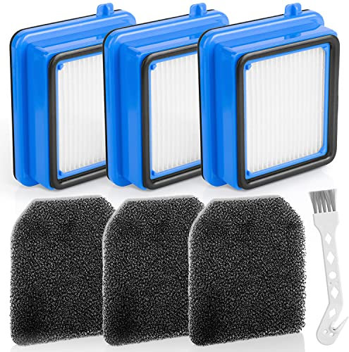 QX7 Filter für AEG, 3 Stück QX6 QX7 QX8-2 Staubsauger Ersatzteile Zubehör Set Ersatzfilter für AEG ASKW1, 3 Vormotorfilter 3 Hygienefilter 1 Reinigungsbürste…