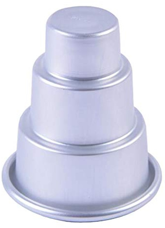 CALLARON 3-Tier Cupcake Molds Round Cake Molds Baking Pan Set Small Cake Moulds Easy Clean