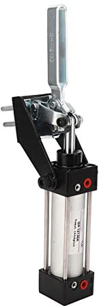 Zylinder-Luft-Kniehebelspanner, 227 Kg Spannkraft, Pneumatischer Niederhalte-Kniehebelspanner mit 92° Druckgriff-Öffnungswinkel