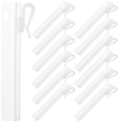 25 Pièces Crochets De Rideau Réglable Pincée Rideau Plissé Draperie Broches Crochet Rideau De Crochets en Plastique pour Rideau De Fenêtre Rideau De Porte