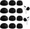 Fowecelt Earbuds Replacement Ear Tips - 6 Pairs Silicone Replacement Earbuds for Airpods Pro and Airpods Pro 2nd Generation with Noise Reduction Hole and Fit in The Charging Case (Black)