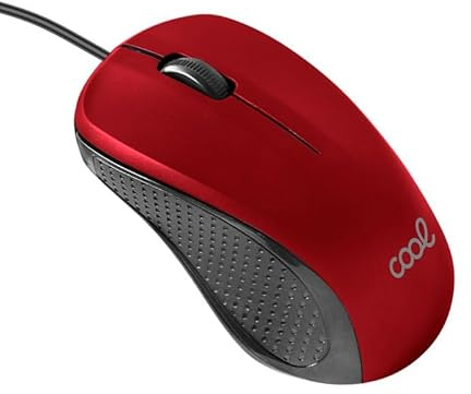 Cool USB-Maus, kabelgebunden, Rot