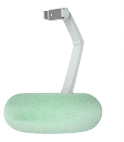 FLKWOP Supporto Kindle Con Ciotola per Leggere a Letto, Regolabile Con Porta Snack e Telefono