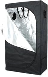 Growzelt 90x50x160 cm, schwarz, Pflanzenzelt zur Anzucht, Anzuchtbox