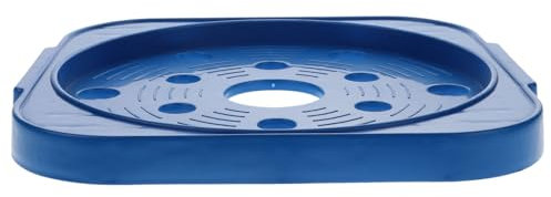 HONMEET Support Bouteille De Gaz Propane Mobile Cuisine avec roulettes, Plateau Ventilé en Maille, Capacité Élevée, Base Stable Bleue, Chariot Pratique pour Rangement Intérieur