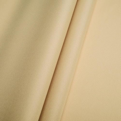 Fabreco – Wasserabweisender Oxford 250D Polyester Stoff Meterware 100x160cm | Vielseitiger Outdoorstoff für Gartenmöbel, Zelte & Sonnenschutz | Leicht, robust & pflegeleicht, Hellbeige