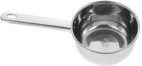 BEBEMOKO Stainless Steel Deep Water Ladle Spoon for Kitchen Use Extra Thick Design Resistant Easy to Clean for Soup and Porridge Serving