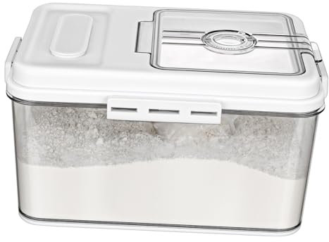 Alipis Tarro De Arroz Transparente Dispensador De Arroz Hermético Para Cocina Contenedor Para Almacenar La Encimera Adecuado Para Granos Secos
