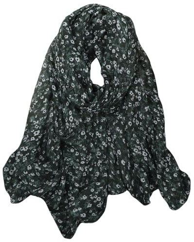 Tuch Grün Schal Damen Sommer - Modische Elegante Licht Weiche Lange Wrap für Frauen 9055