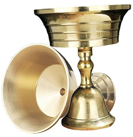 Holibanna 2stücke Teiliges Buddha Kupfer Öllampe Kerzenständer Für Tempel Und Hallen Dekorativer Kerzenhalter Aus Messing Für Lange Lebensdauer Und Stilvolle Inneneinrichtung