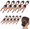 10 Pezzi Forcella per Capelli, Forcina, Perni Francesi con Forchetta per Capelli, Forcina a Forma di U 2 Taglie