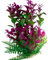 Purple Plastic Aquarium Plant with Weighted Base 14-17cm (7 Inch) Tall, Aquascaping Plants Artificial Plastic Fish Tank Plants Decoration Ornament for All Fish
