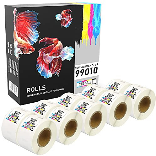 10 Rollen SLP-2RL SLP-2RLH 28mm x 89mm (130 Etiketten/Rolle) Etiketten kompatibel für Seiko Smart SLP Pro Plus 100 120 200 220 240 410 420 430 440 450