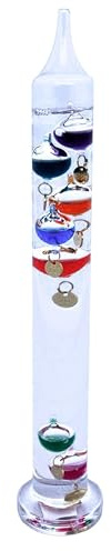 Galileo-Thermometer - 30 Zentimeter mehr als der Hals 10 Glühbirnen 16-35 C …